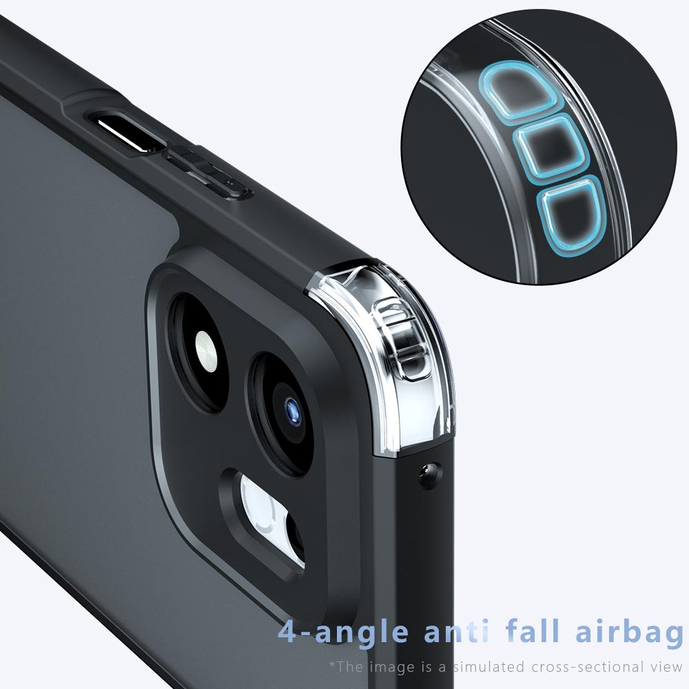 For Honor 600 Smart / X7e Plus Armor Precise Hole PC Hybrid TPU Phone Case - Transparent - EDA006576320A