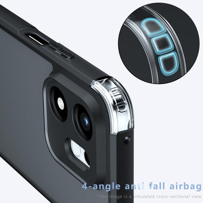 For Honor 600 Smart / X7e Plus Armor Precise Hole PC Hybrid TPU Phone Case - Transparent - EDA006576320A