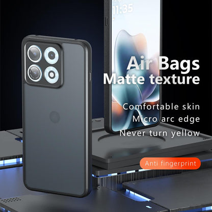 For Motorola Edge 70 Max / Legion Y70 2026 Armor Precise Hole PC Hybrid TPU Phone Case - Frosted Black - EDA006578117A