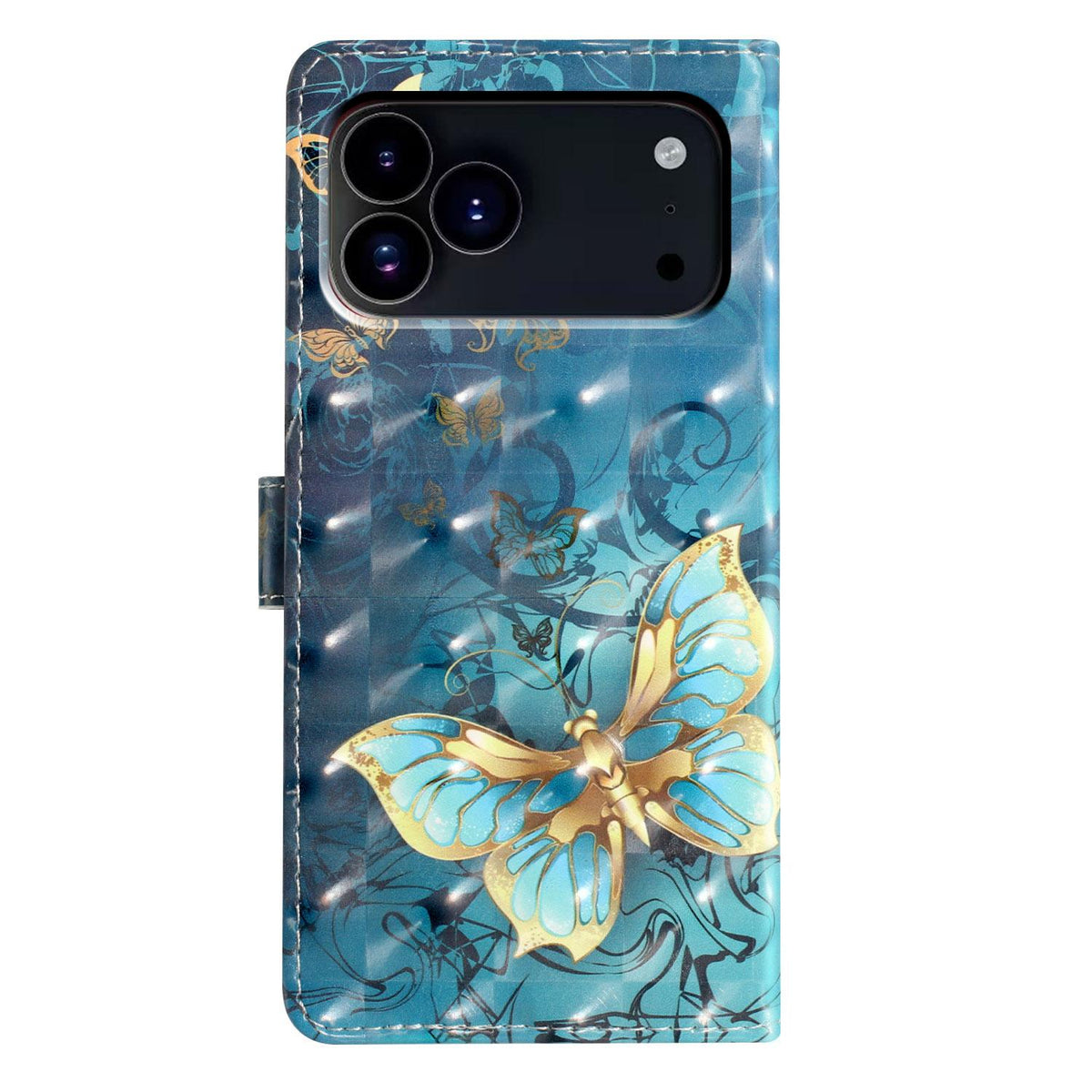 For iPhone 18 Pro Max 3D Pattern Leather Phone Case - 3D Butterfly - EDA006578305B