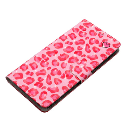 For iPhone 18 Pro Max 3D Pattern Leather Phone Case - Pink Leopard Print - EDA006578305C