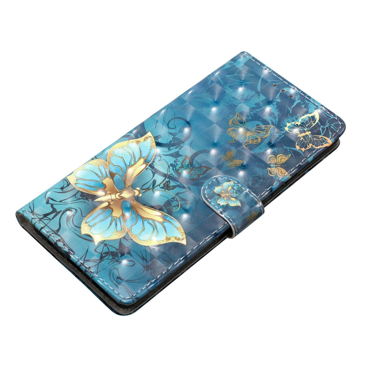 For iPhone 18 Pro 3D Pattern Leather Phone Case - 3D Butterfly - EDA006578306B