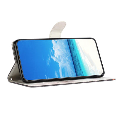 For iPhone 18 Pro 3D Pattern Leather Phone Case - Striped Heart - EDA006578306D
