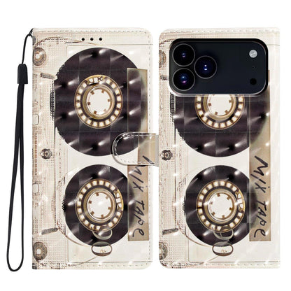 For iPhone 18 Pro 3D Pattern Leather Phone Case - Tape - EDA006578306F