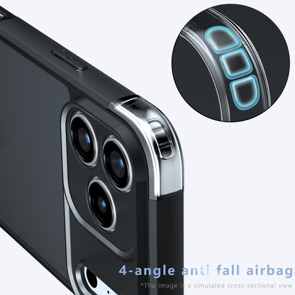 For iPhone 18 Pro Max Armor Precise Hole PC Hybrid TPU Phone Case - Transparent - EDA006578810A