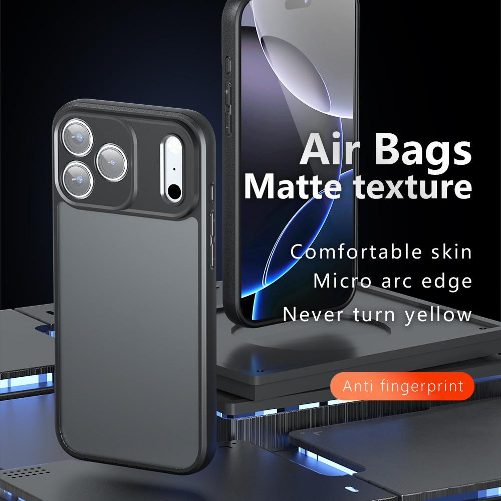 For iPhone 18 Pro Armor Precise Hole PC Hybrid TPU Phone Case - Transparent - EDA006578811A