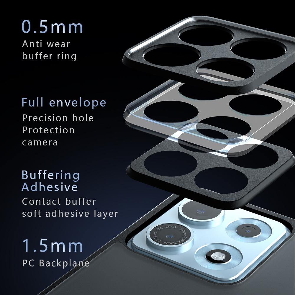 For Motorola Edge 70 Max / Legion Y70 2026 Armor Precise Hole PC Hybrid TPU Phone Case - Transparent - EDA006579517A