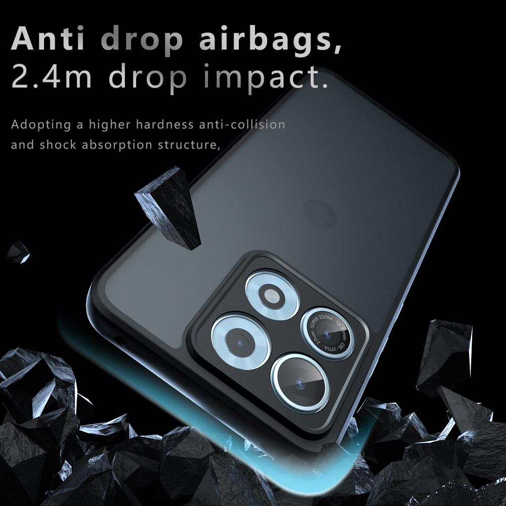 For Motorola Edge 70 Max / Legion Y70 2026 Armor Precise Hole PC Hybrid TPU Phone Case - Transparent - EDA006579517A