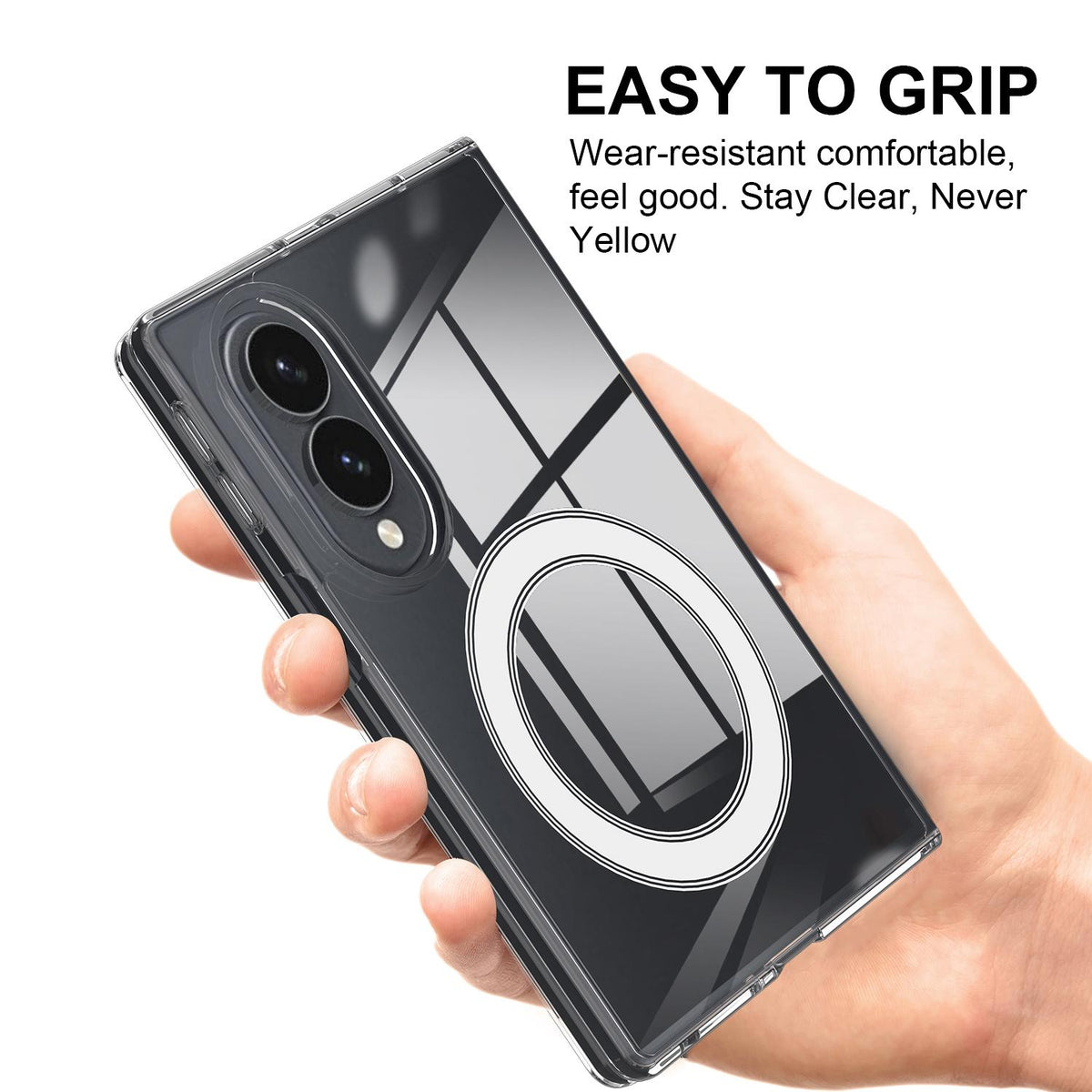 For Galaxy Fold8 5G Scratchproof PC Transparent MagSafe Phone Case - Default - EDA006590005