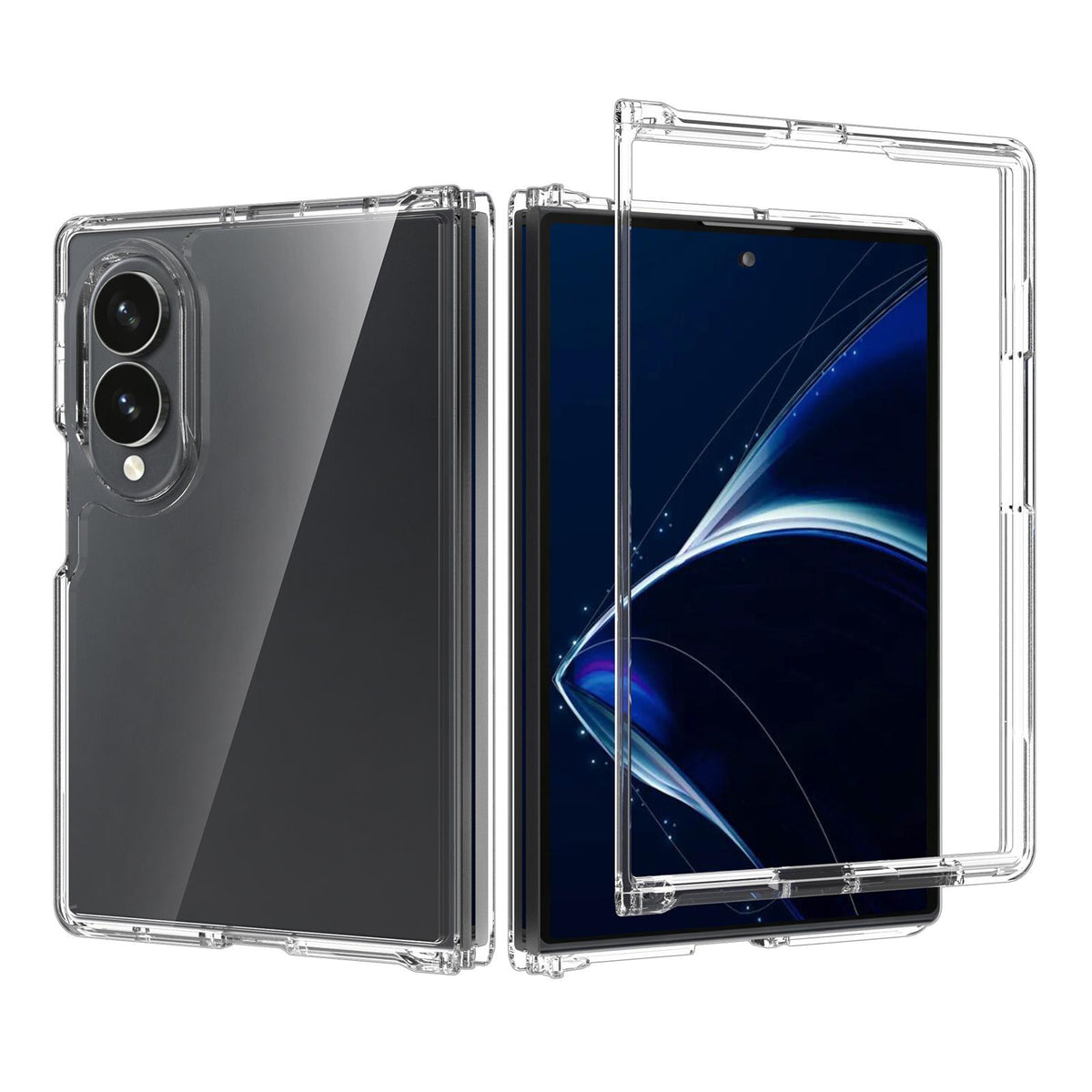 For Galaxy Z Fold8 5G Scratchproof Acrylic TPU Phone Case - Transparent - EDA006606706A