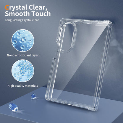 For Galaxy Z Fold8 5G Scratchproof Acrylic TPU Phone Case - Transparent - EDA006606706A
