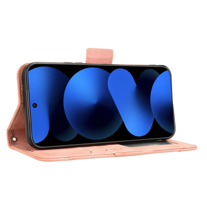 For Huawei nova 16z 5G Skin Feel Calf Texture Card Slots Leather Phone Case - Pink - EDA006619922A