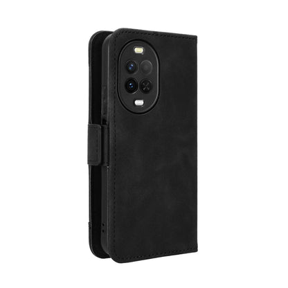 For Huawei nova 16z 5G Skin Feel Calf Texture Card Slots Leather Phone Case - Black - EDA006619922B