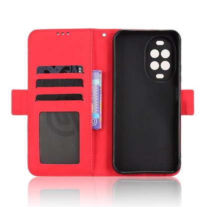 For Huawei nova 16z 5G Skin Feel Calf Texture Card Slots Leather Phone Case - Red - EDA006619922C
