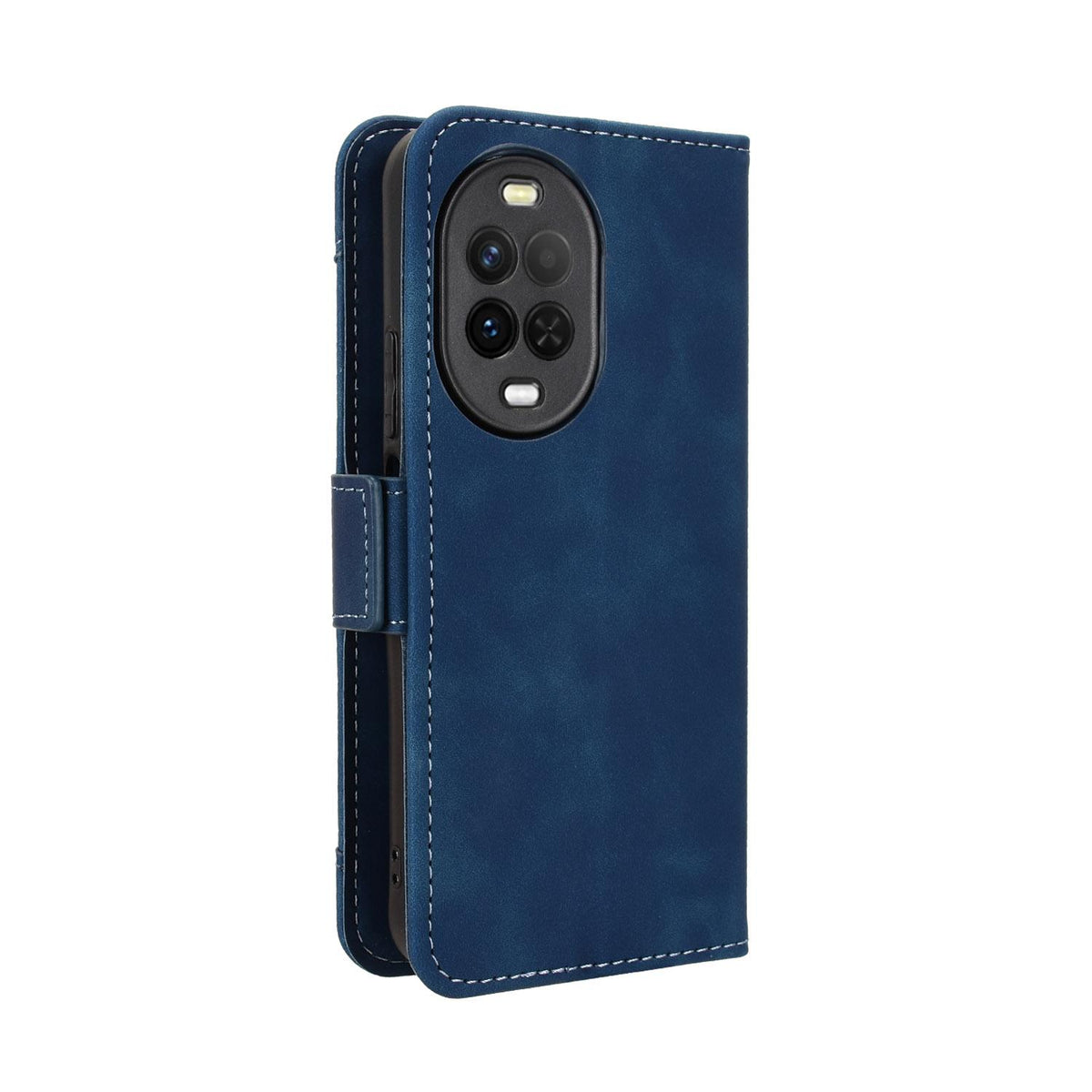 For Huawei nova 16z 5G Skin Feel Calf Texture Card Slots Leather Phone Case - Blue - EDA006619922D