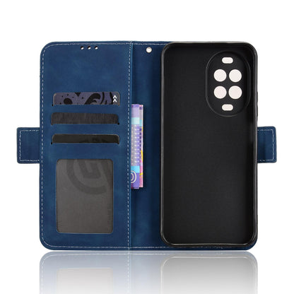 For Huawei nova 16z 5G Skin Feel Calf Texture Card Slots Leather Phone Case - Blue - EDA006619922D