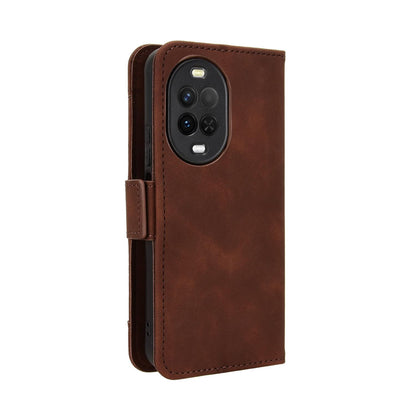 For Huawei nova 16z 5G Skin Feel Calf Texture Card Slots Leather Phone Case - Brown - EDA006619922E