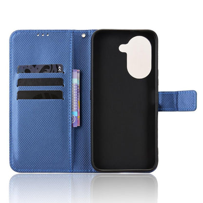 For Honor X7e 4G / Play 80 Plus 5G Diamond Texture Leather Phone Case - Blue - EDA006625334C