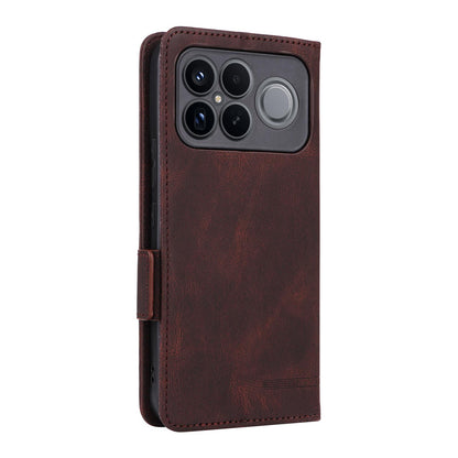For Redmi K90 Pro Max 5G / Poco F8 Ultra Magnetic Clasp Leather Phone Case(Brown)