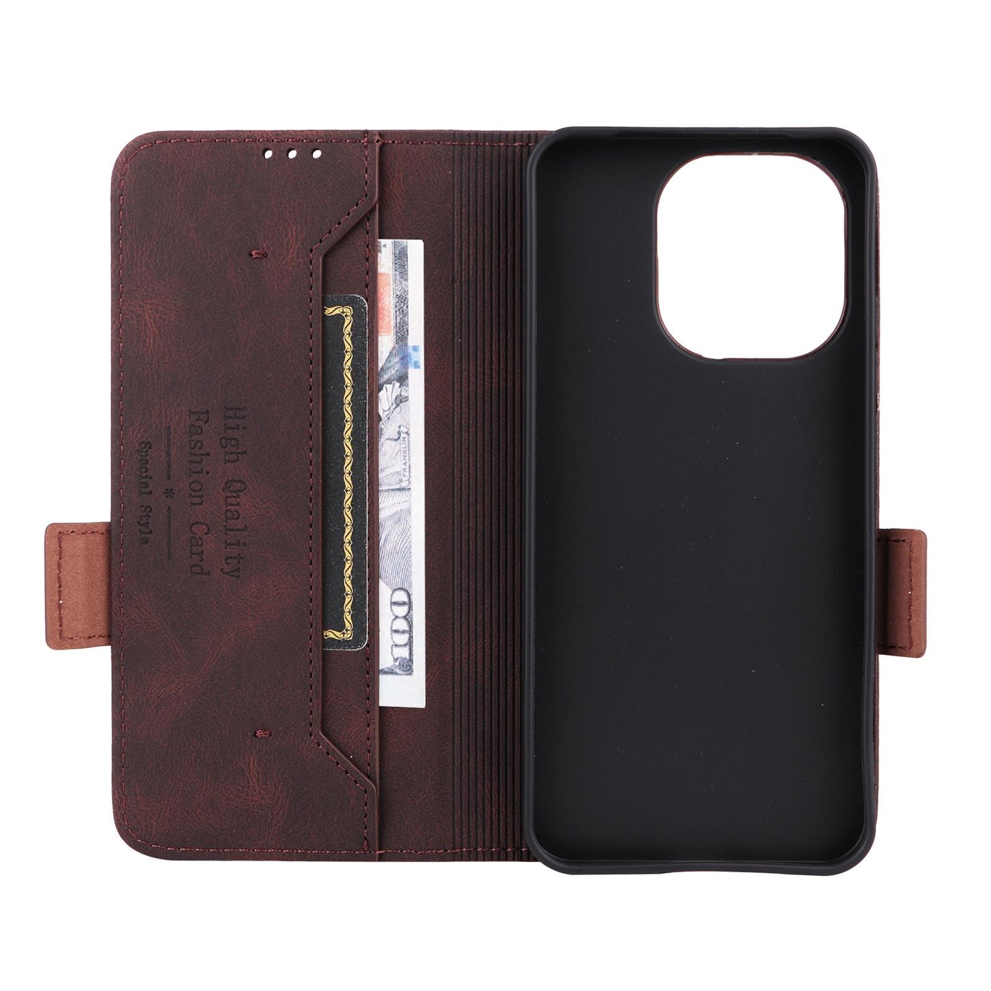 For Redmi Note 17 5G / 4G Global 171mm Magnetic Clasp Leather Phone Case(Brown)