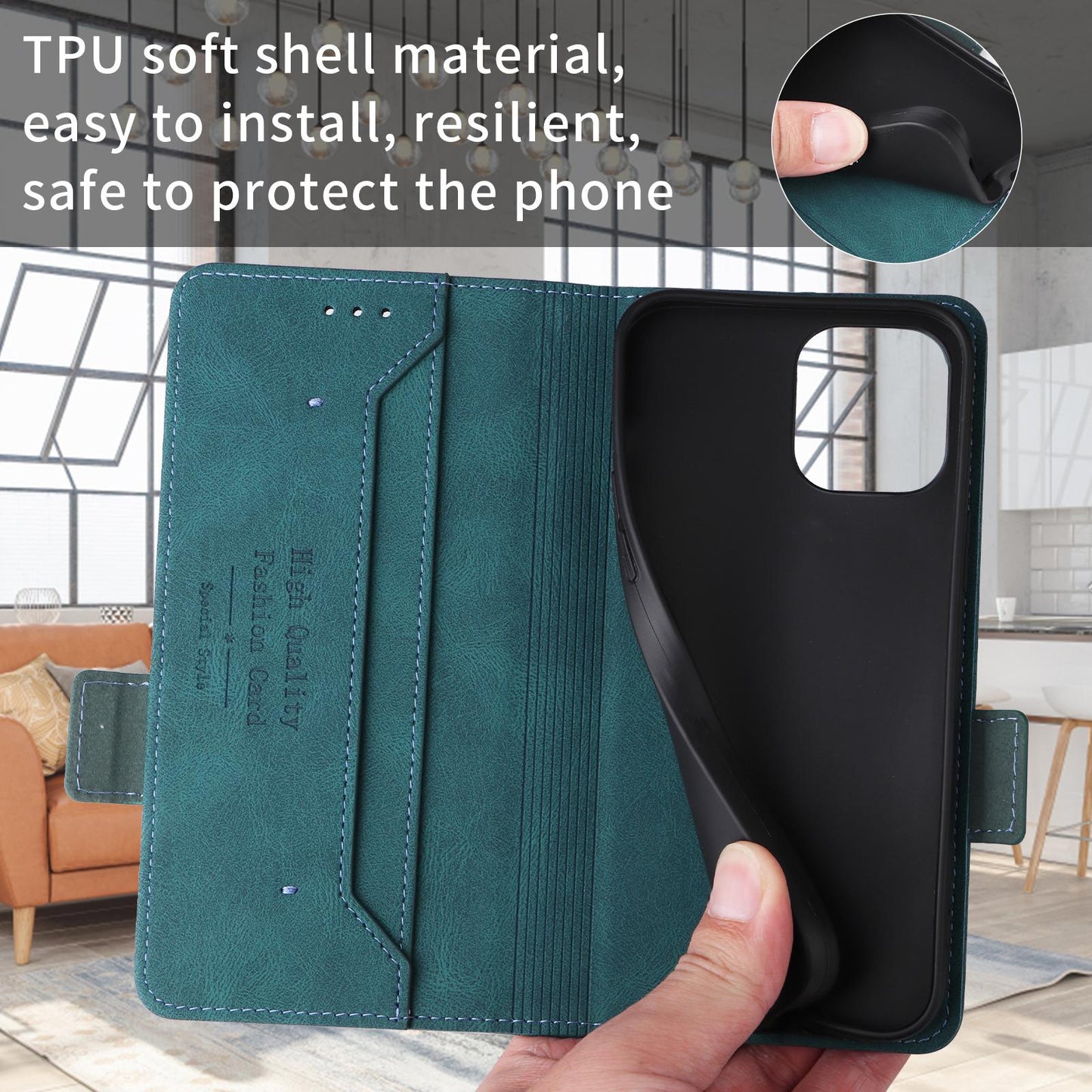 For Redmi Note 17 5G / 4G Global 171mm Magnetic Clasp Leather Phone Case(Green)