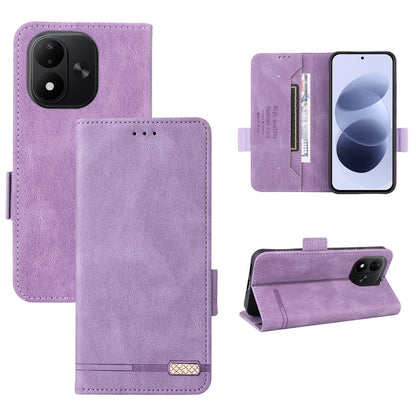 For Redmi Note 17 5G / 4G Global 171mm Magnetic Clasp Leather Phone Case(Purple)