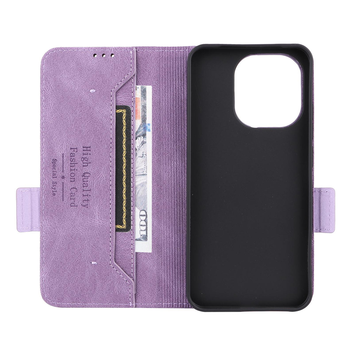 For Redmi Note 17 5G / 4G Global / 5G India 169.7mm Magnetic Clasp Leather Phone Case - Purple - EDA006634118C