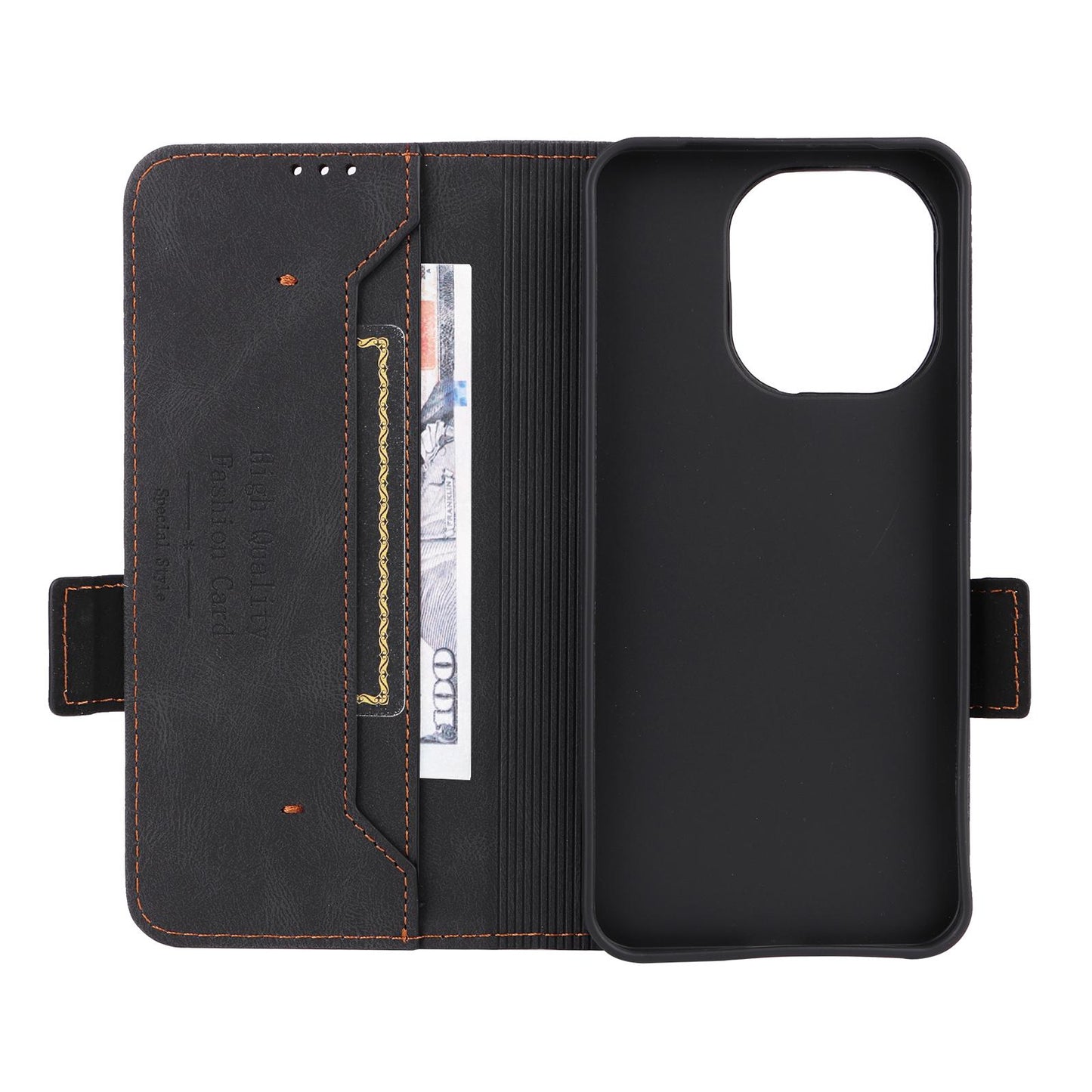 For Redmi Note 17 5G / 4G Global 171mm Magnetic Clasp Leather Phone Case(Black)