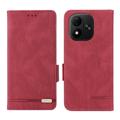 For Redmi Note 17 5G / 4G Global 171mm Magnetic Clasp Leather Phone Case(Red)