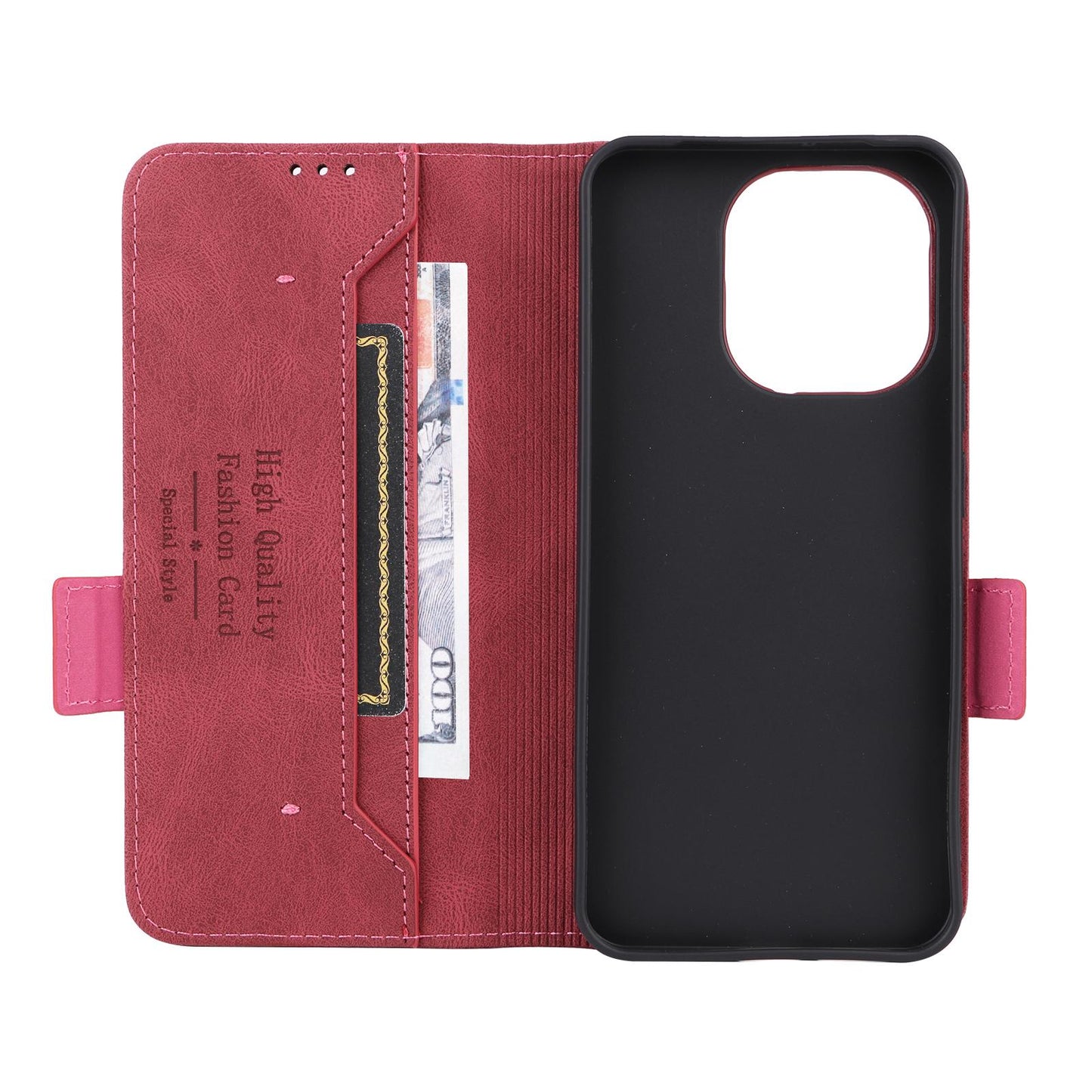 For Redmi Note 17 5G / 4G Global 171mm Magnetic Clasp Leather Phone Case(Red)