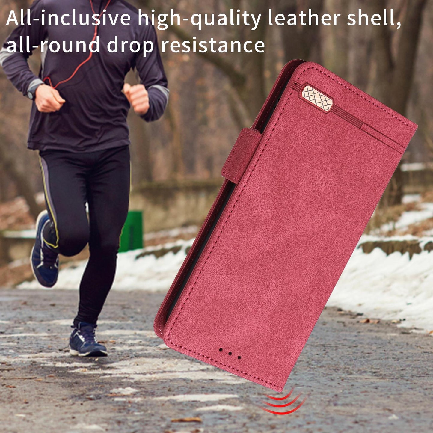 For Redmi Note 17 5G / 4G Global 171mm Magnetic Clasp Leather Phone Case(Red)