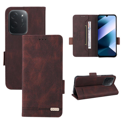 For Xiaomi Poco C95 Pro Magnetic Clasp Leather Phone Case(Brown)