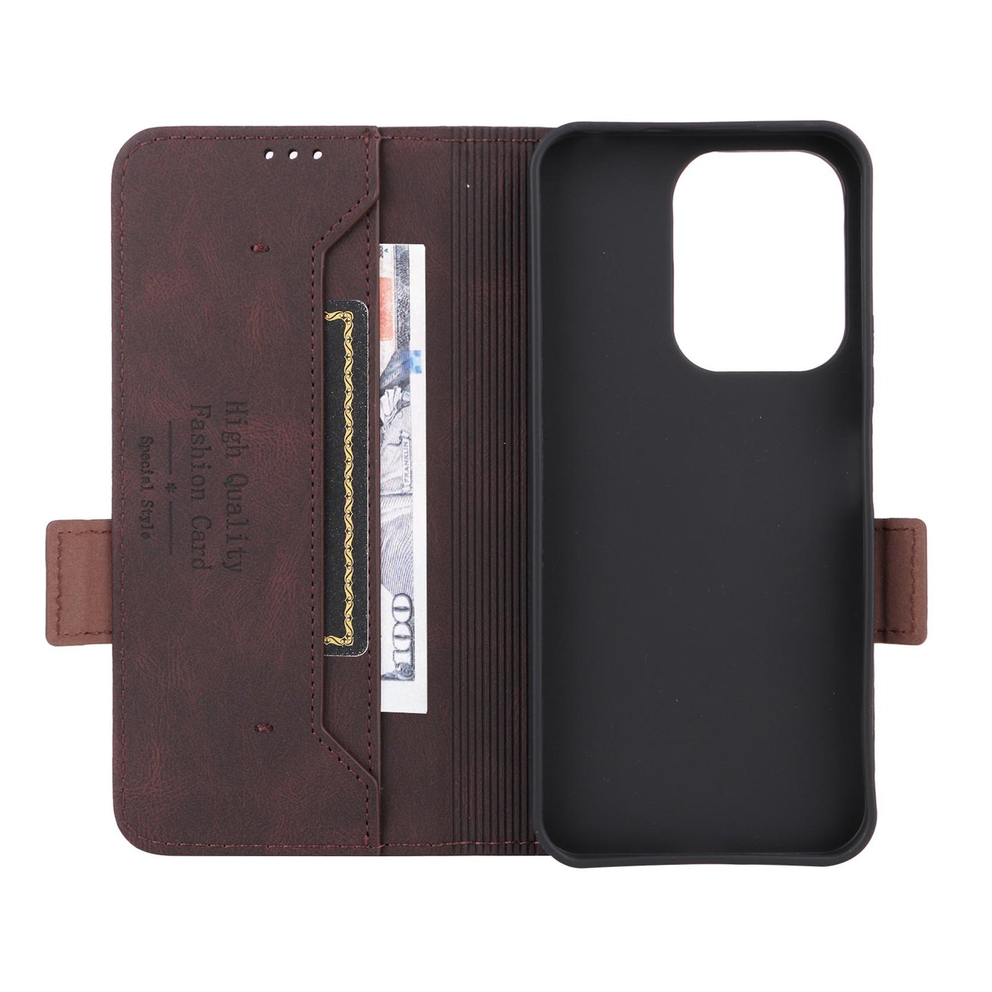 For Xiaomi Poco C95 Pro Magnetic Clasp Leather Phone Case(Brown)