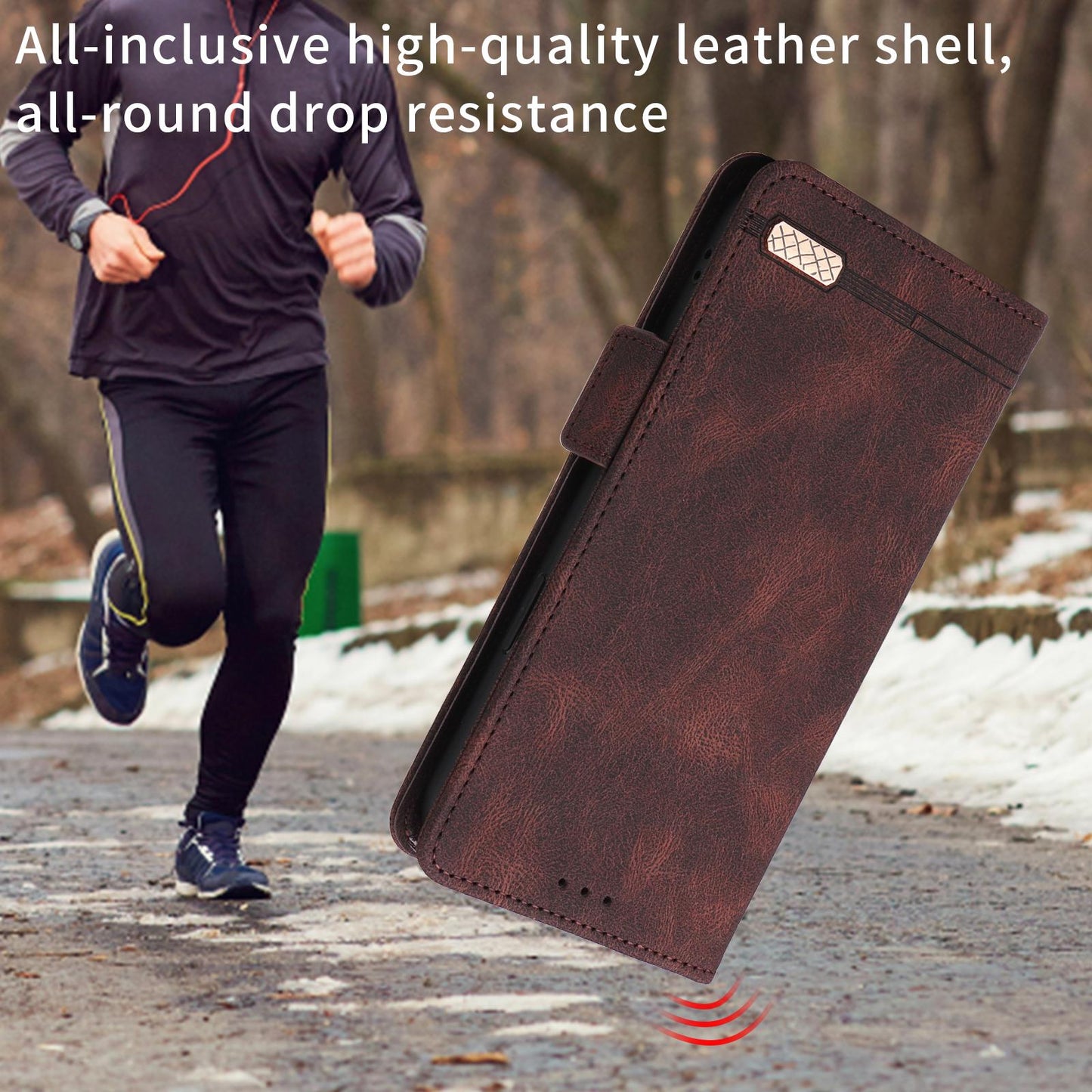 For Xiaomi Poco C95 Pro Magnetic Clasp Leather Phone Case(Brown)