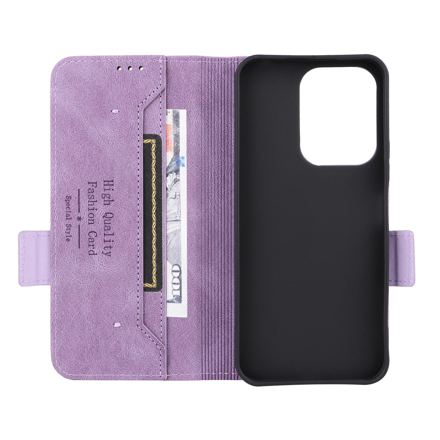 For Xiaomi Poco C95 Pro Magnetic Clasp Leather Phone Case(Purple)