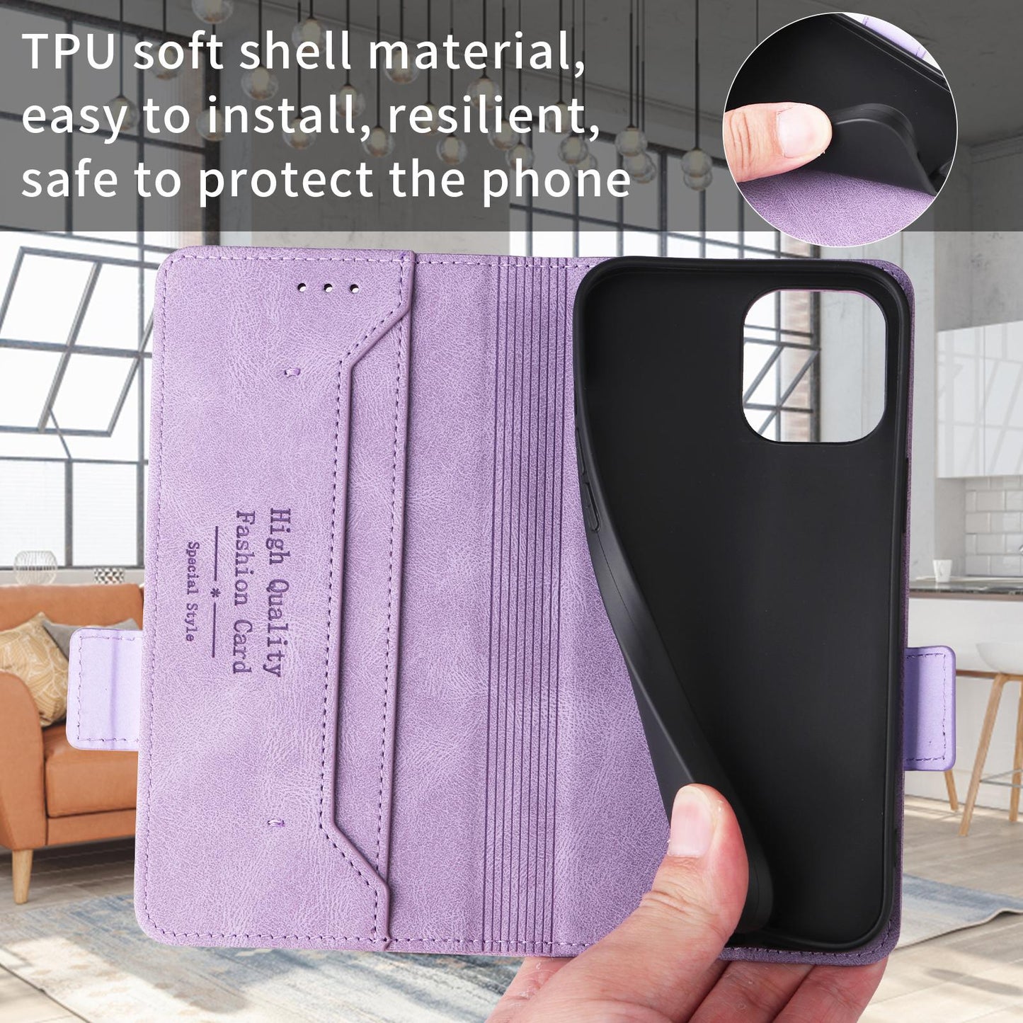 For Xiaomi Poco C95 Pro Magnetic Clasp Leather Phone Case(Purple)