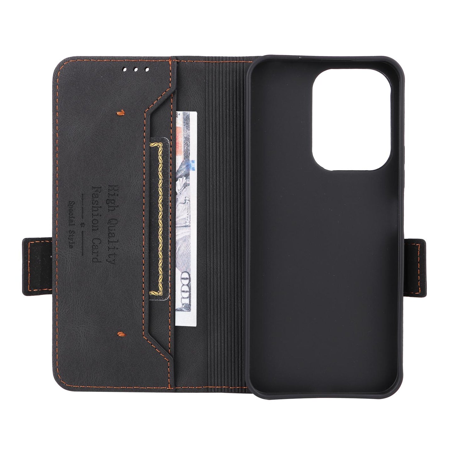 For Xiaomi Poco C95 Pro Magnetic Clasp Leather Phone Case(Black)