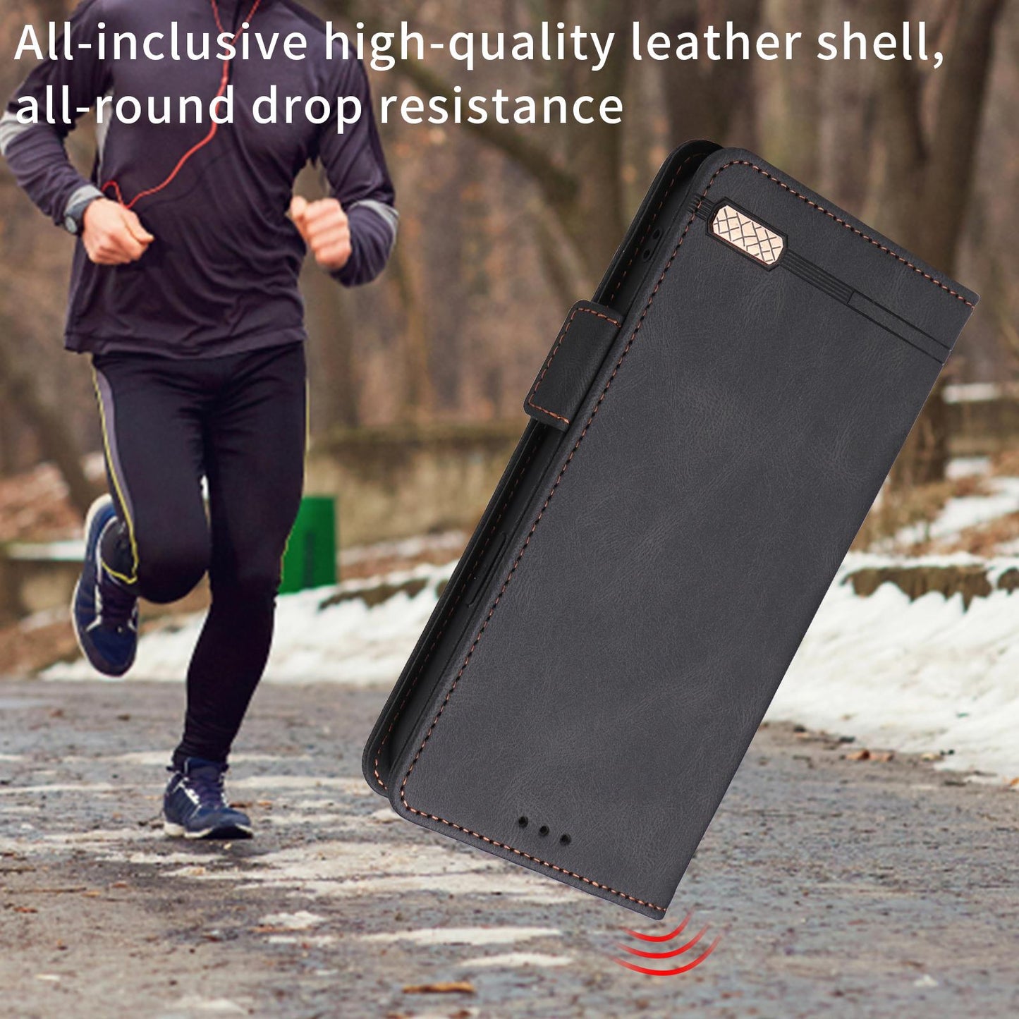 For Xiaomi Poco C95 Pro Magnetic Clasp Leather Phone Case(Black)