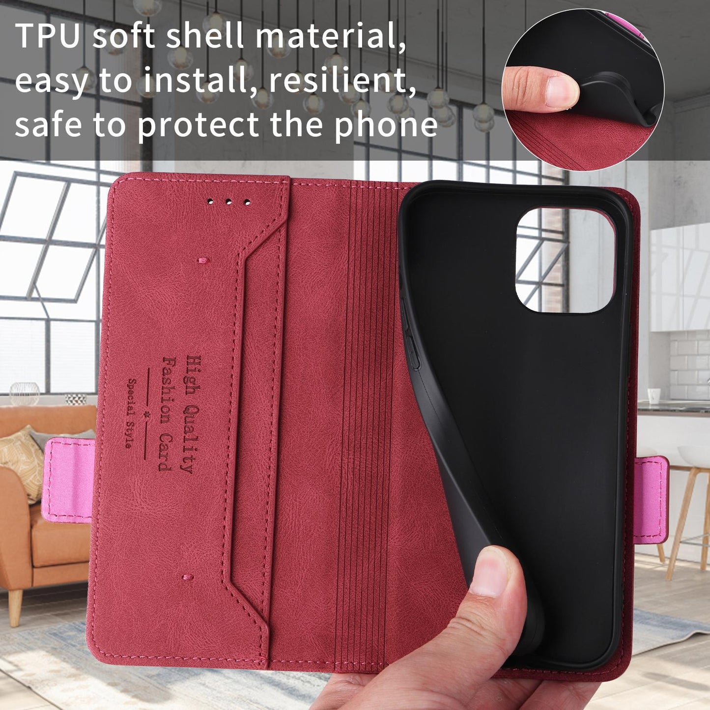 For Xiaomi Poco C95 Pro Magnetic Clasp Leather Phone Case(Red)