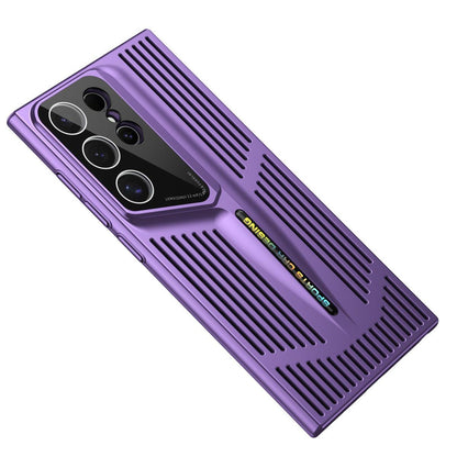 For Galaxy S26 Ultra 5G Blade Cooling PC Full Coverage Phone Case - Dark Purple - EDA006641713A