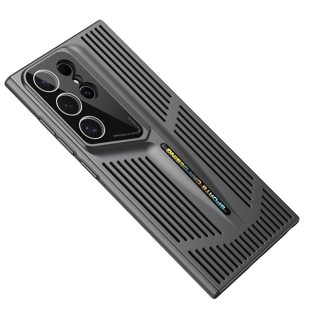 For Galaxy S26 Ultra 5G Blade Cooling PC Full Coverage Phone Case - Graphite Black - EDA006641713C