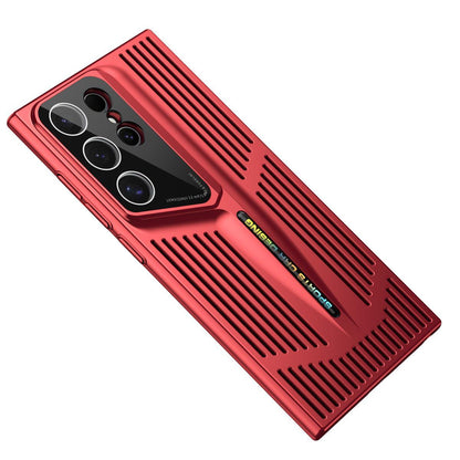 For Galaxy S26 Ultra 5G Blade Cooling PC Full Coverage Phone Case - Red - EDA006641713D