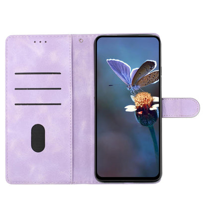 For Redmi K90 Pro Max/Poco F8 Ultra Cherry Blossom Butterfly Skin Feel Embossed PU Phone Case(Purple)