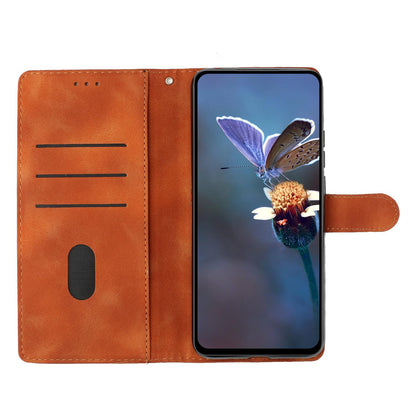 For Redmi K90 Pro Max/Poco F8 Ultra Cherry Blossom Butterfly Skin Feel Embossed PU Phone Case(Brown)