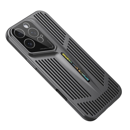 For iPhone 16 Pro Blade Cooling PC Full Coverage Phone Case - Graphite Black - EDA006642916C