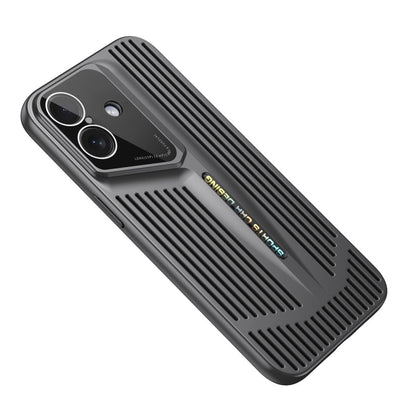 For iPhone 16 Blade Cooling PC Full Coverage Phone Case - Graphite Black - EDA006642918C