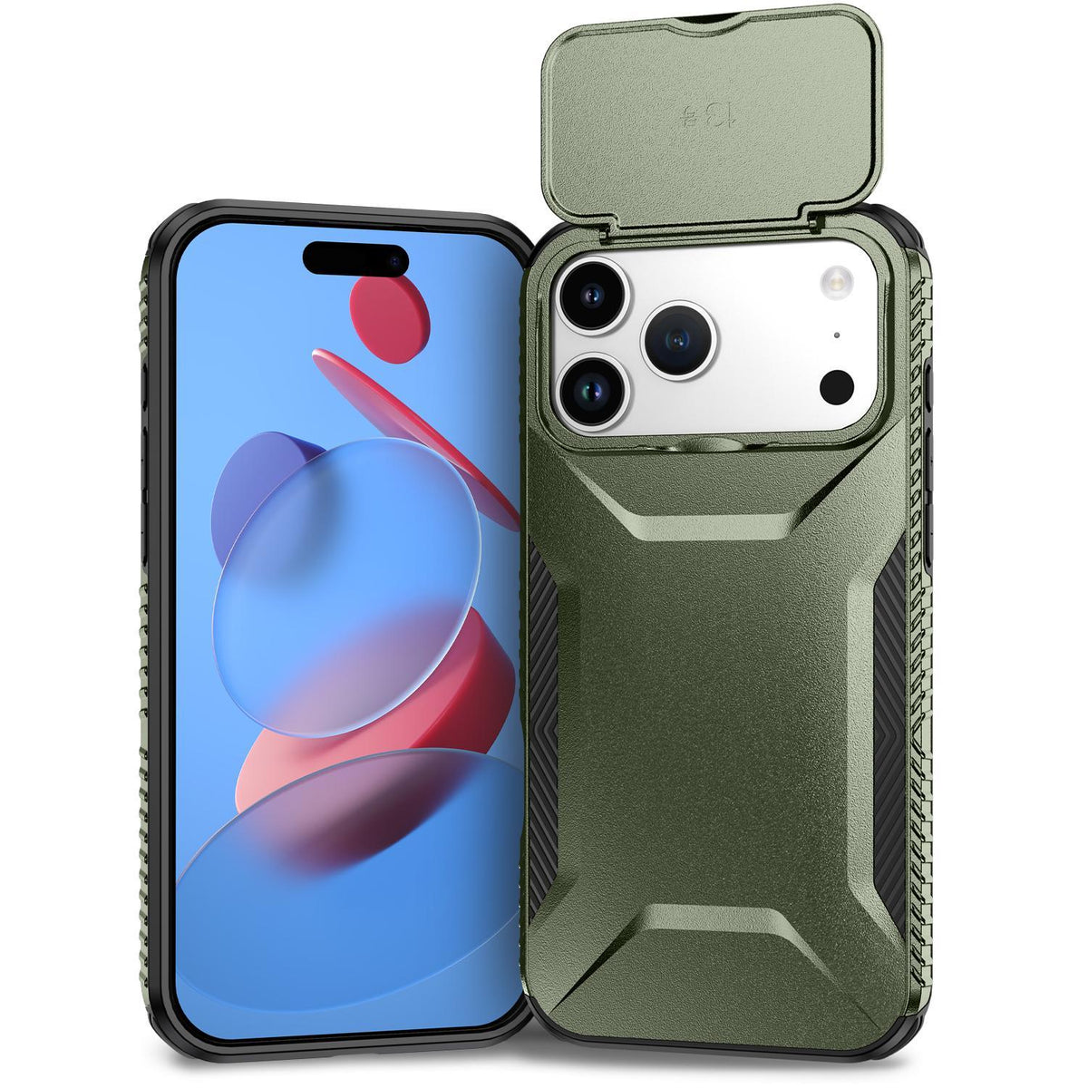 For iPhone 18 Pro Max / 18 Pro Max Sliding Camshield Phone Case - Alpine Green - EDA006651722A