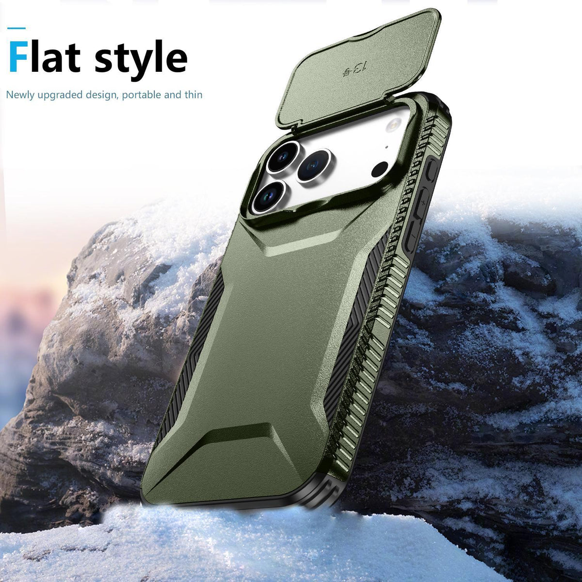 For iPhone 18 Pro Max / 18 Pro Max Sliding Camshield Phone Case - Alpine Green - EDA006651722A
