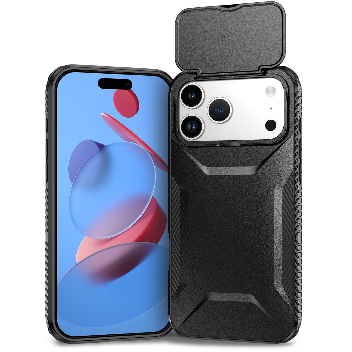 For iPhone 18 Pro Max / 18 Pro Max Sliding Camshield Phone Case - Black - EDA006651722D