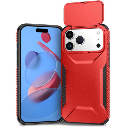 For iPhone 18 Pro Max / 18 Pro Max Sliding Camshield Phone Case - Red - EDA006651722E